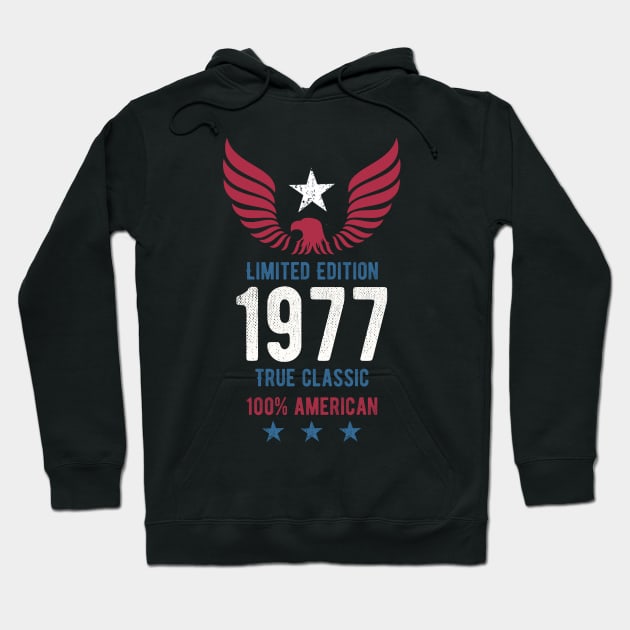 1977 Limited Edition 100% American Hoodie by rodmendonca